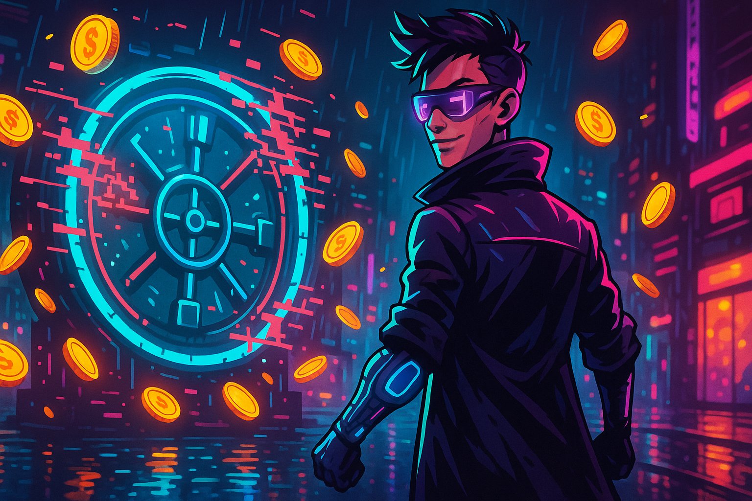 privacy and account safety guidance displayed next to Coin Game content on vip game